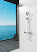 "Round" shower column w/INVERTER single lever mixer