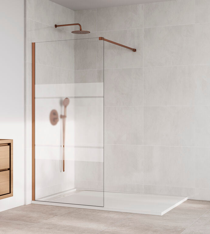 "SCREEN" WALK-IN FIJO DUCHA - Cobre Frost