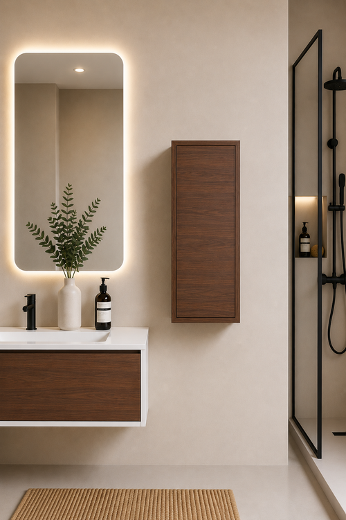 FLORENCIA bathroom tall cabinet, one door, 70x35 cm