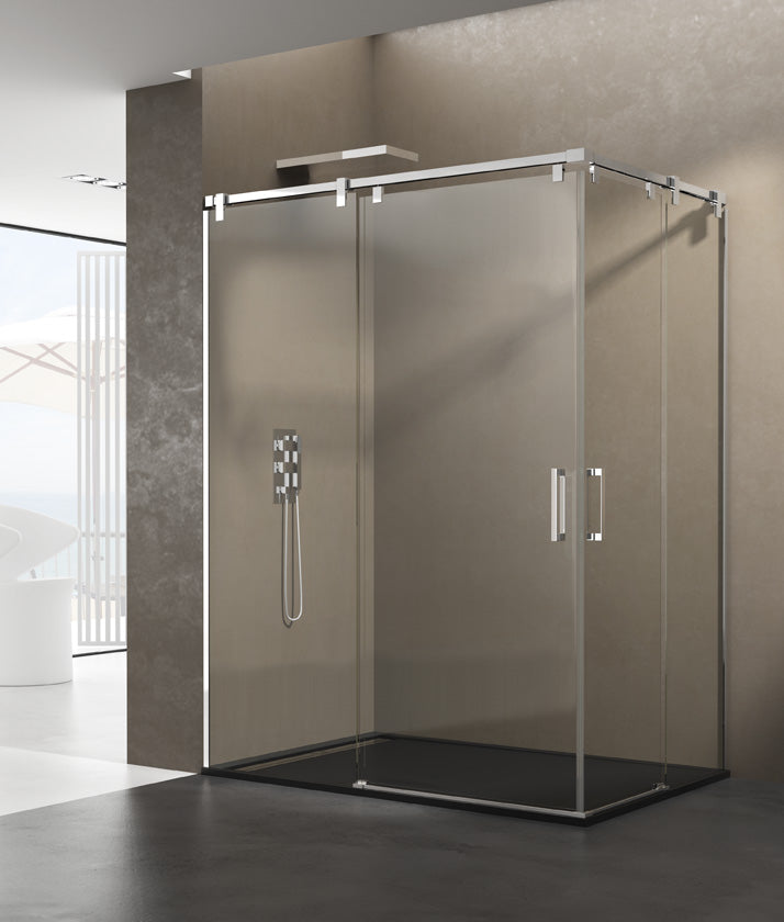Angular shower screen for corner installation FUTURA