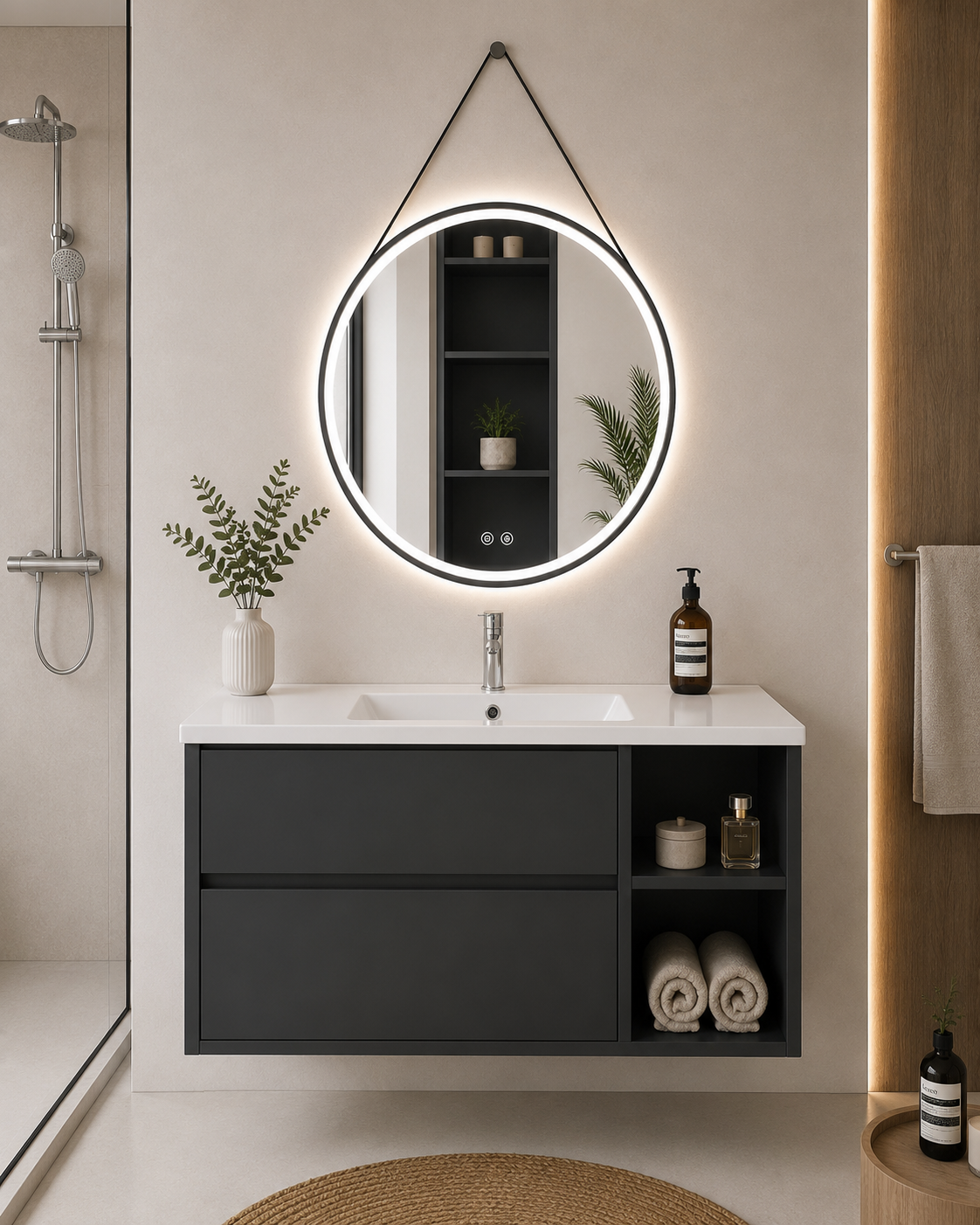 Zeus bathroom vanity with sink