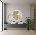 LED Mirror Ares Gold / Black