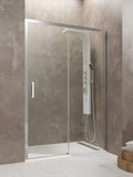 AKTUAL 1 fixed + 1 sliding front shower screen