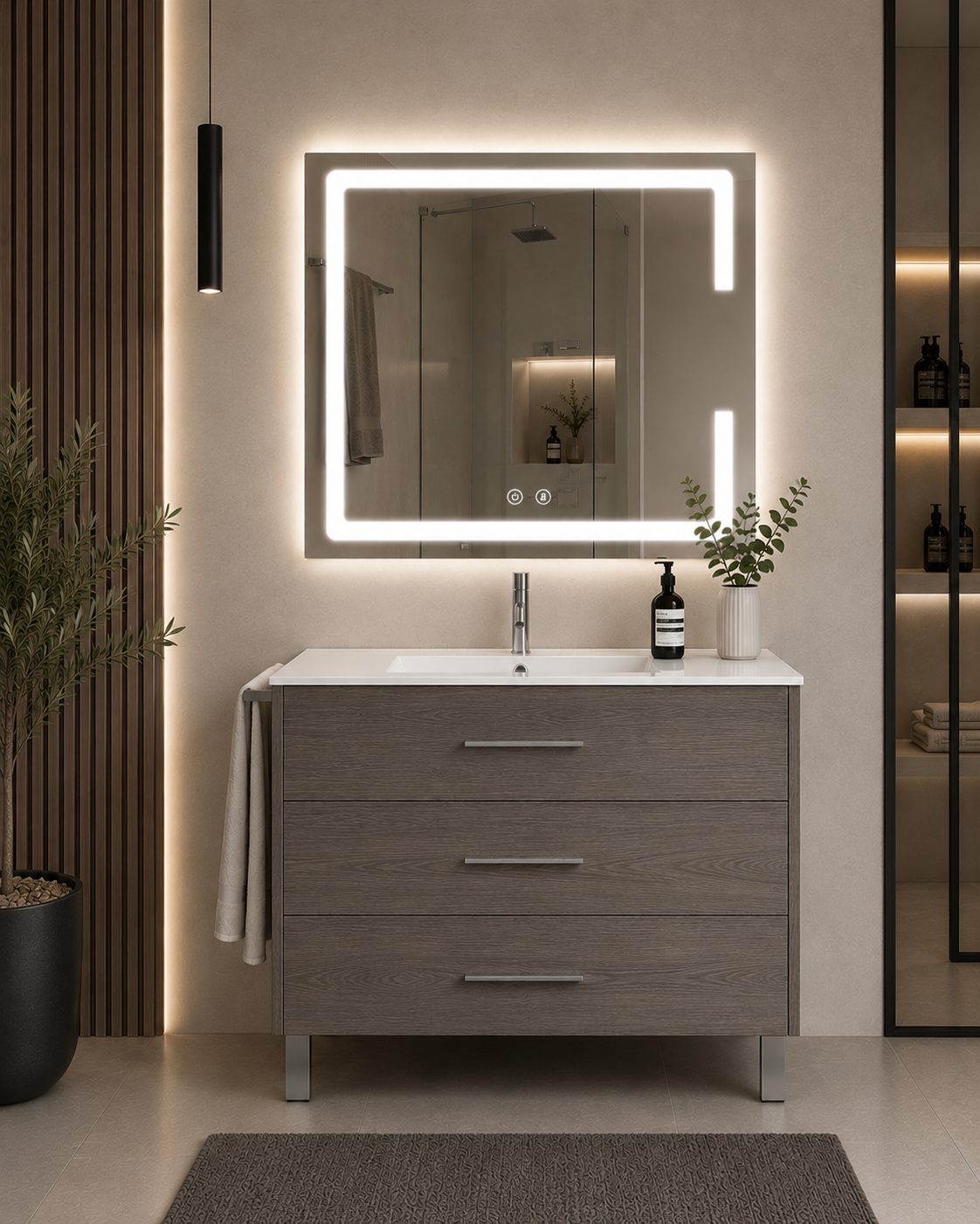 RIBERA Bathroom Vanity Unit with Basin