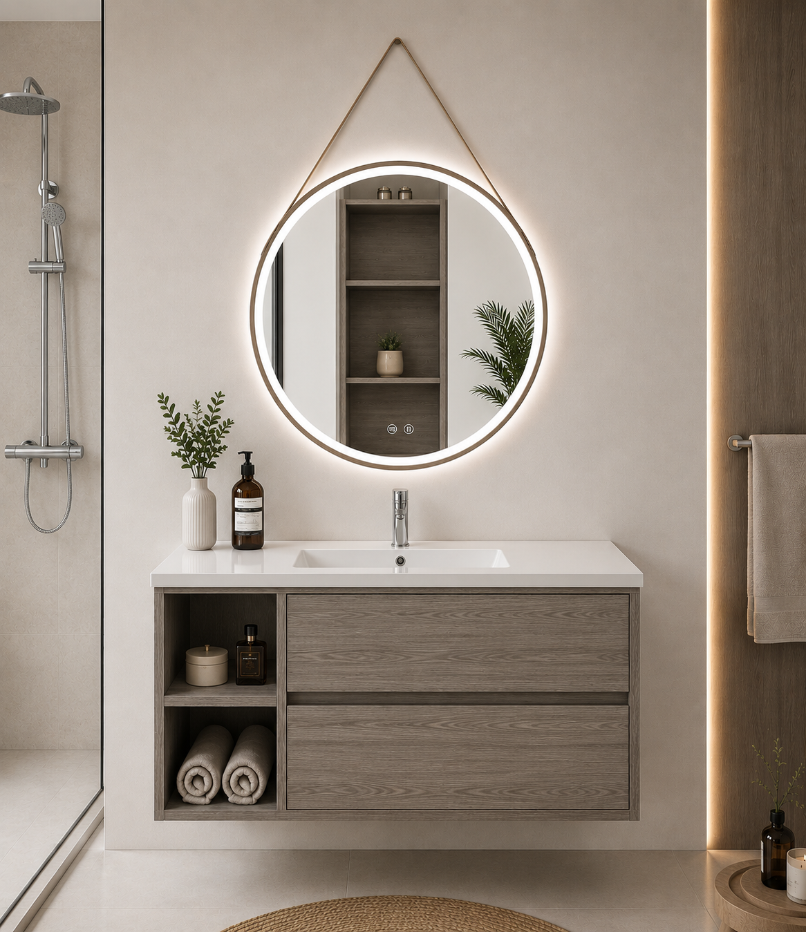 Zeus bathroom vanity with sink