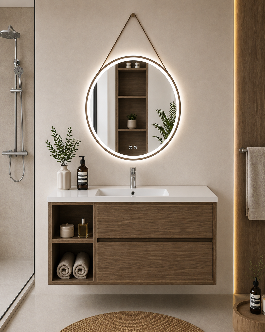 Zeus bathroom vanity with sink