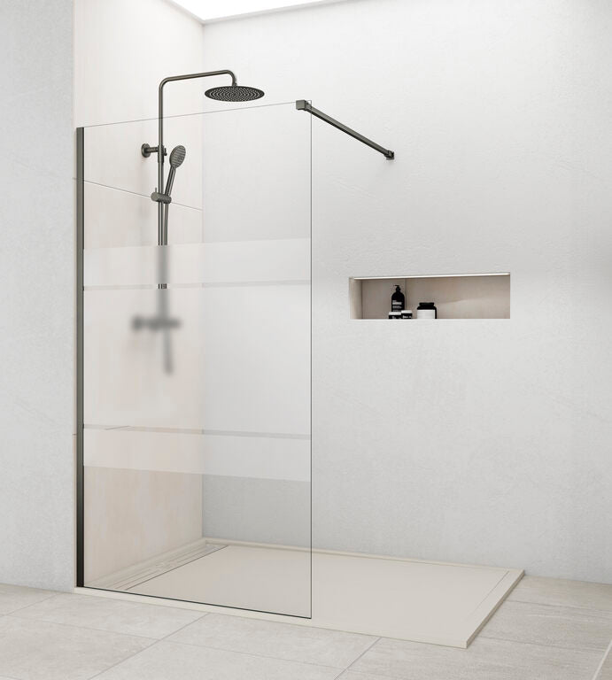 "SCREEN" WALK-IN FIJO DUCHA - Titanio Frost