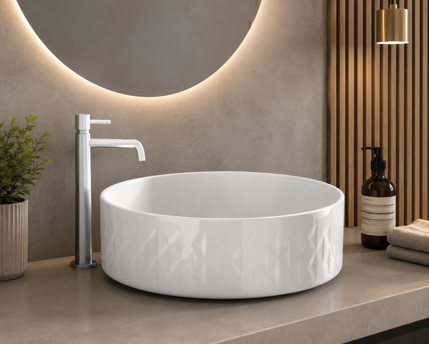 AGNES countertop porcelain sink