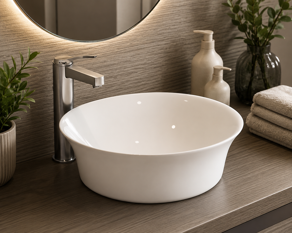 AJAX countertop porcelain sink