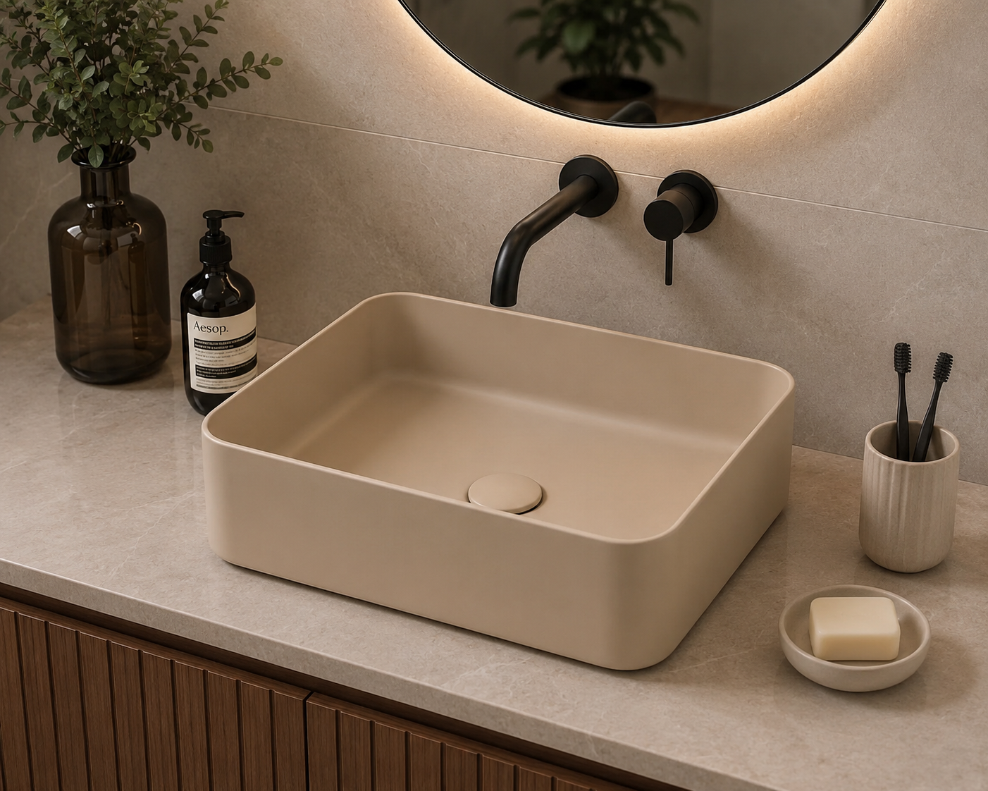 ANGY countertop porcelain basin