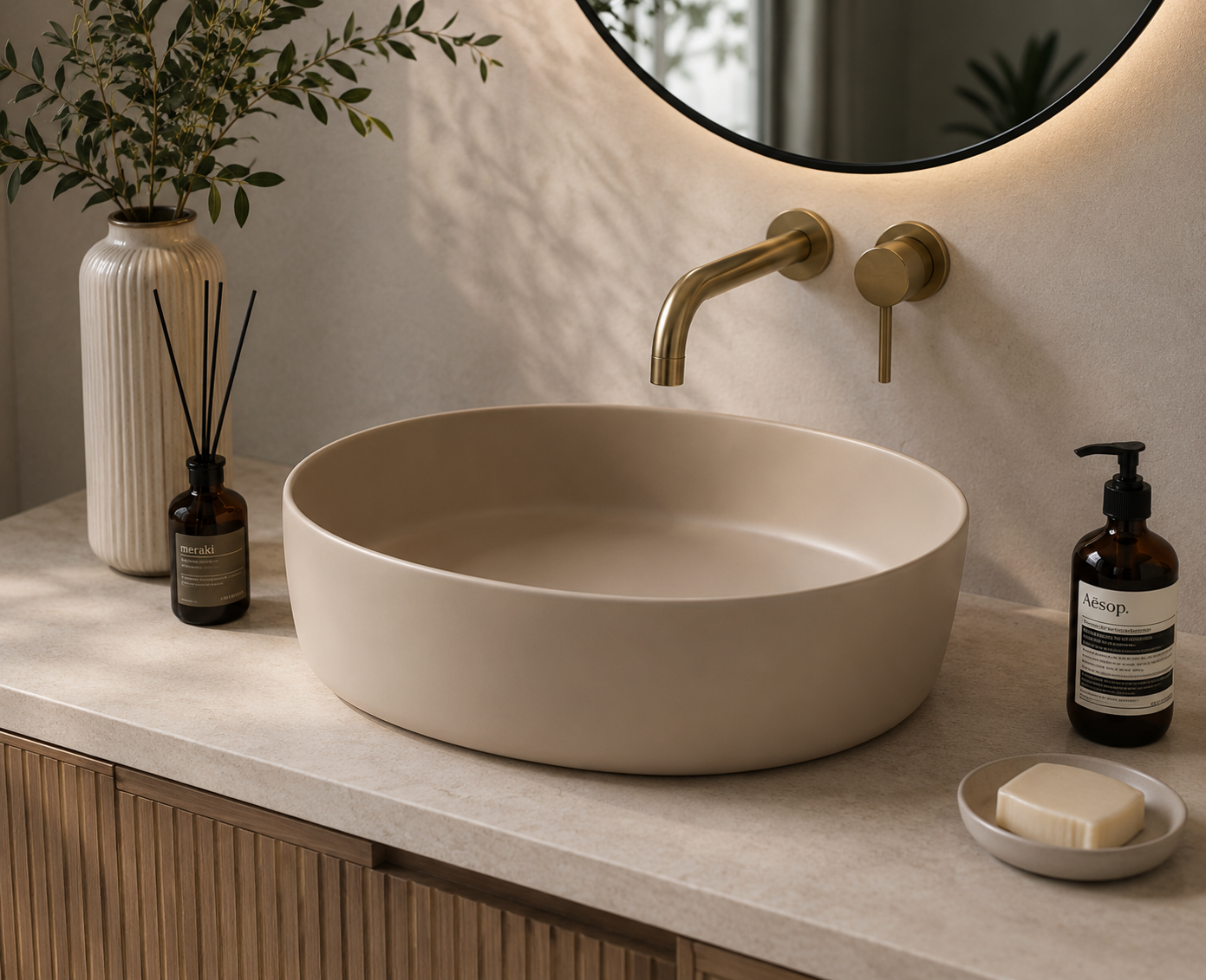 BETH countertop porcelain basin