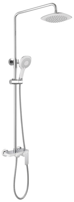 Round shower column with single-lever mixer CASSIO