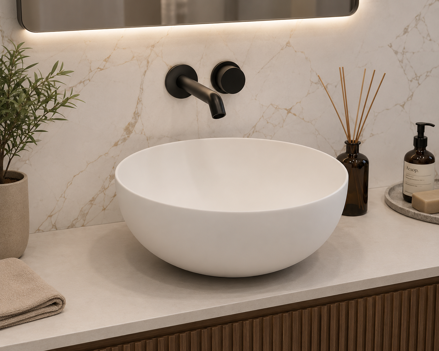 Countertop porcelain basin BOL
