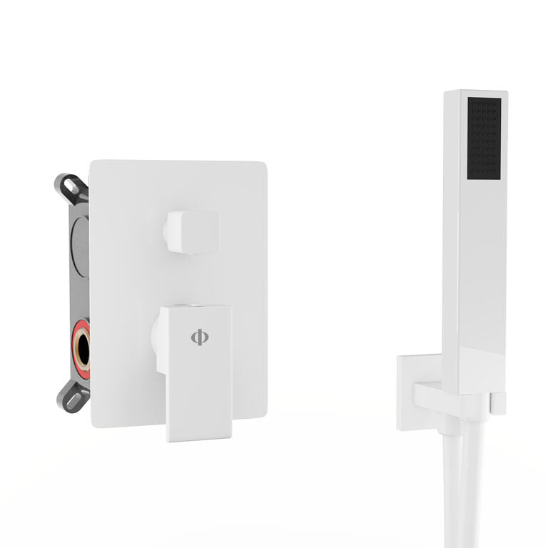 External parts for a built-in shower mixer