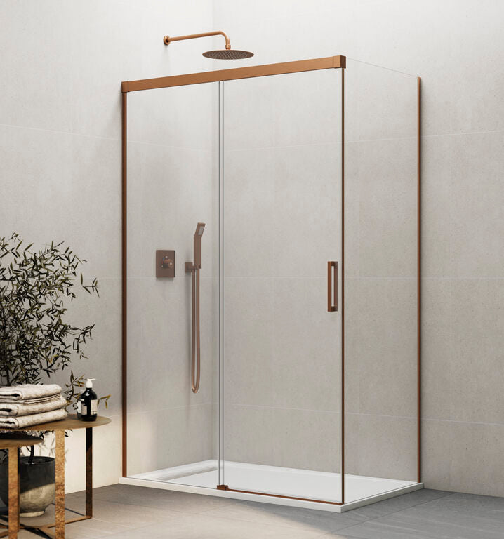 Corner shower screen with fixed side panel BASIC