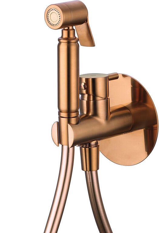 Recessed bidet faucet