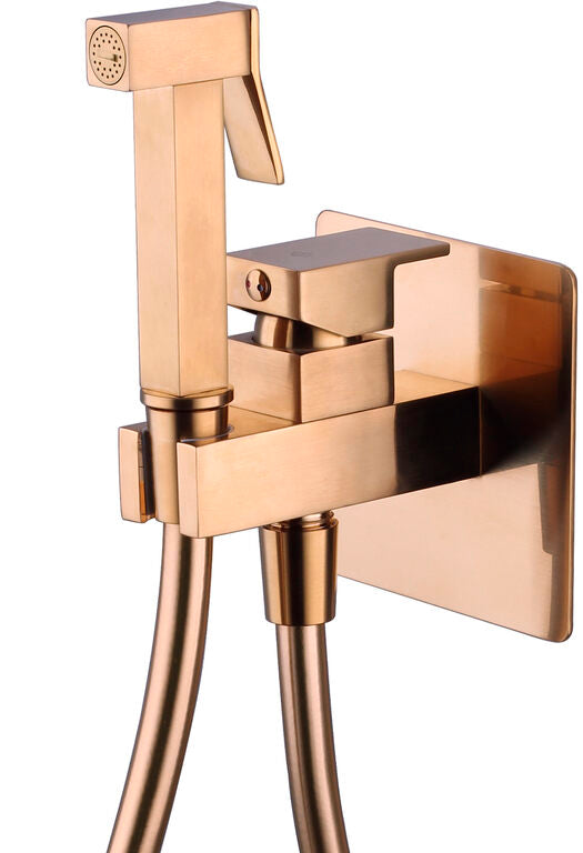 Recessed bidet faucet