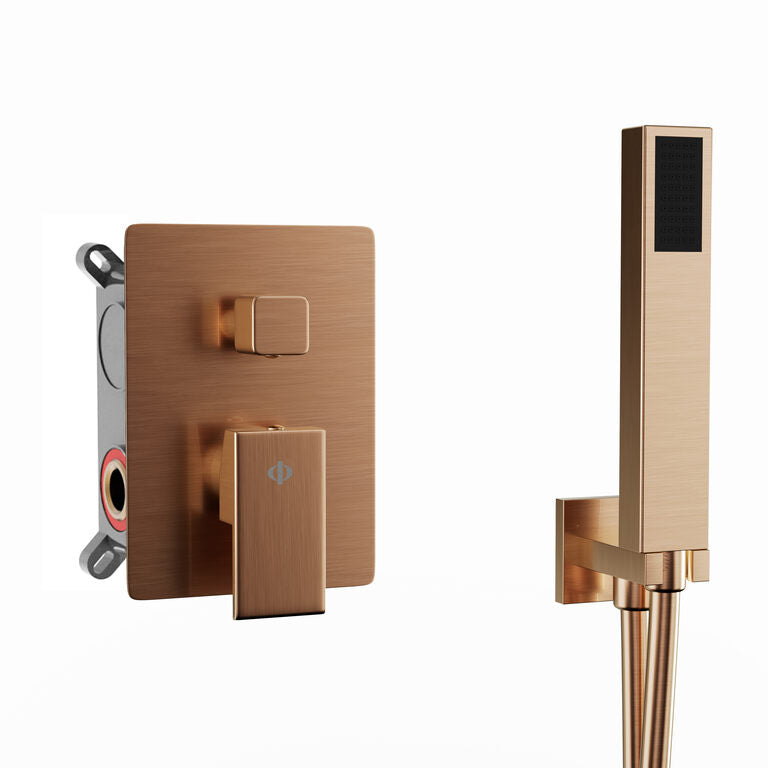 External parts for a built-in shower mixer