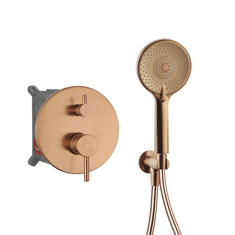External parts for a built-in shower mixer