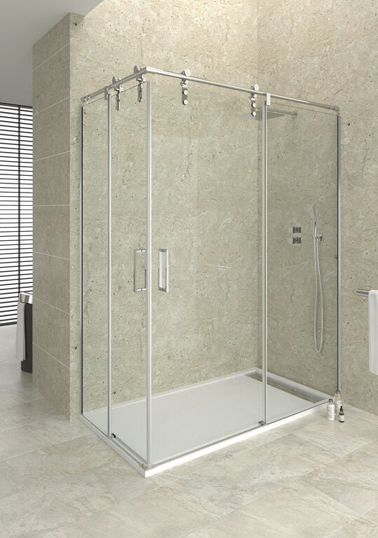 Corner entry shower screen MOVING