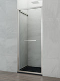 Front shower screen with swing door SPAZIO