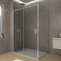 Angular shower screen with fixed side panel TWENTY