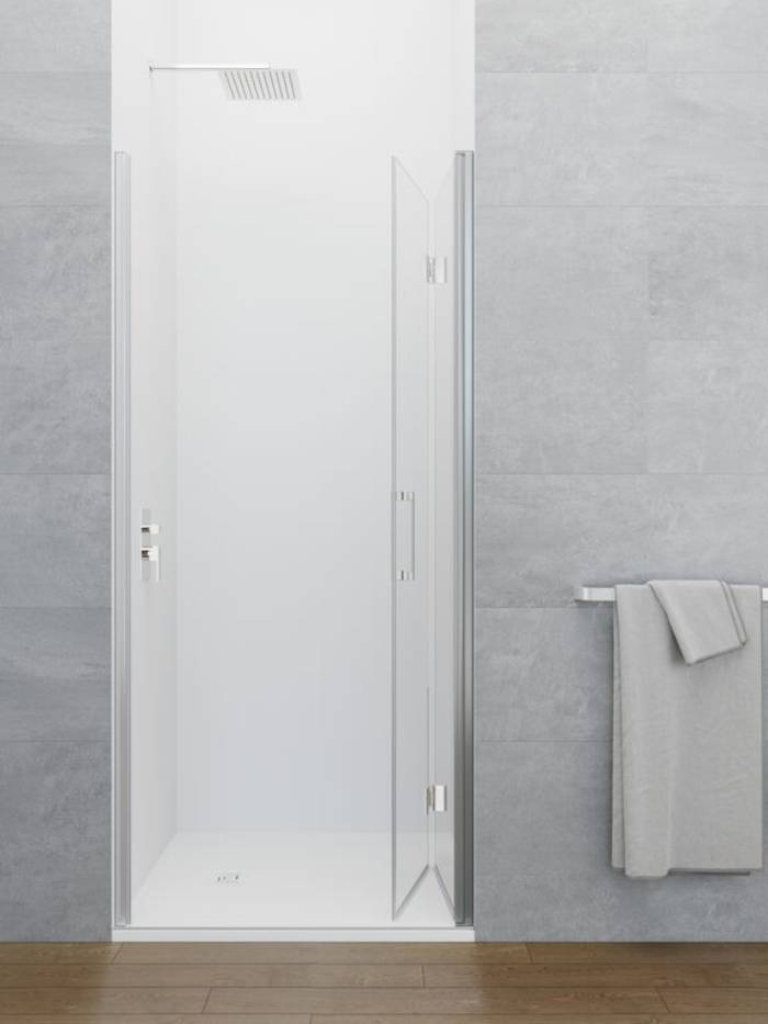 Folding front screen with magnetic closure profile GLASS