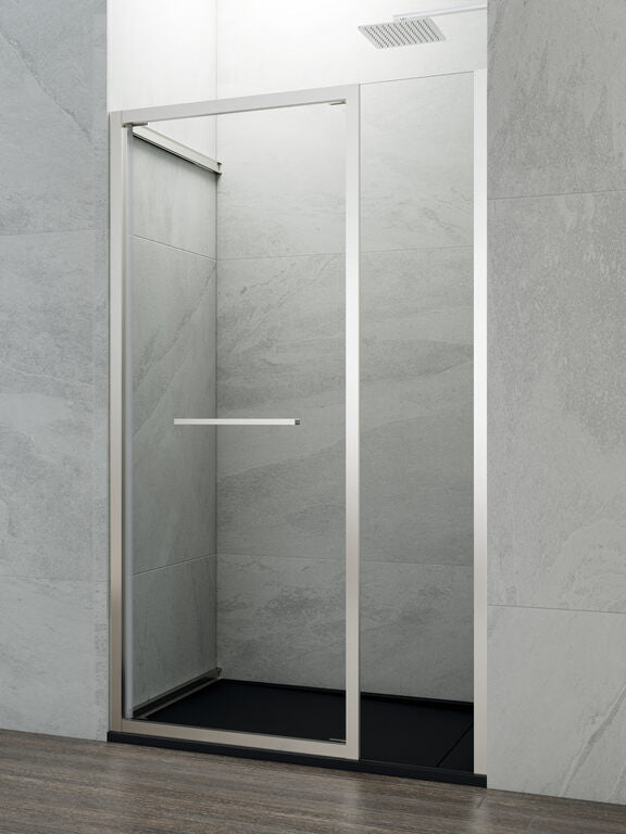 1 fixed + 1 hinged shower screen SPAZIO