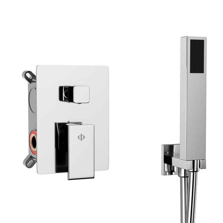 External parts for a built-in shower mixer