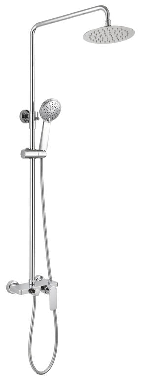 Round shower column with single-lever mixer CASSIO
