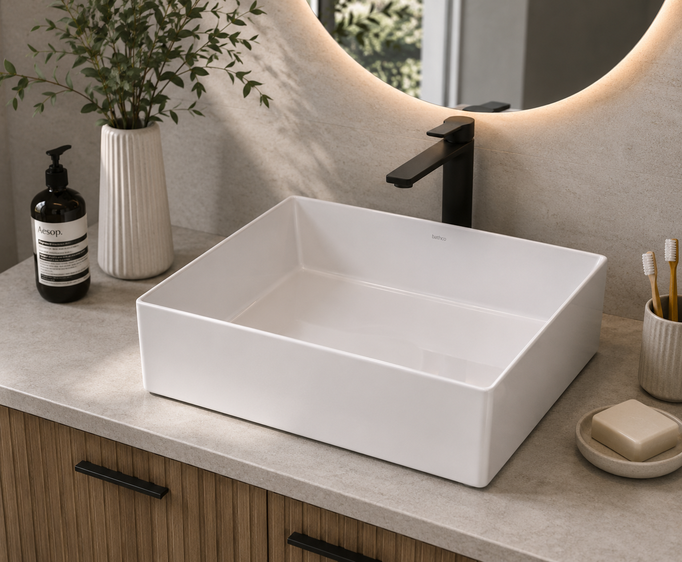 ESPARTA countertop porcelain basin