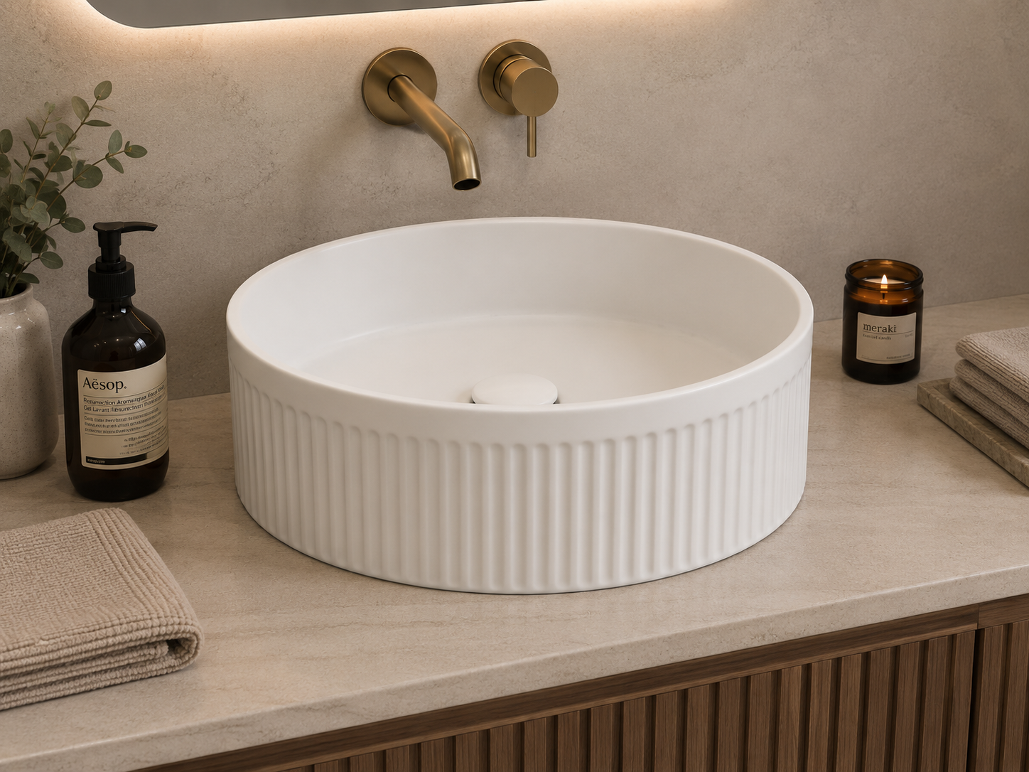 FLAVIA countertop porcelain basin