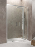 AKTUAL front shower screen with 2 fixed panels + 2 sliding doors