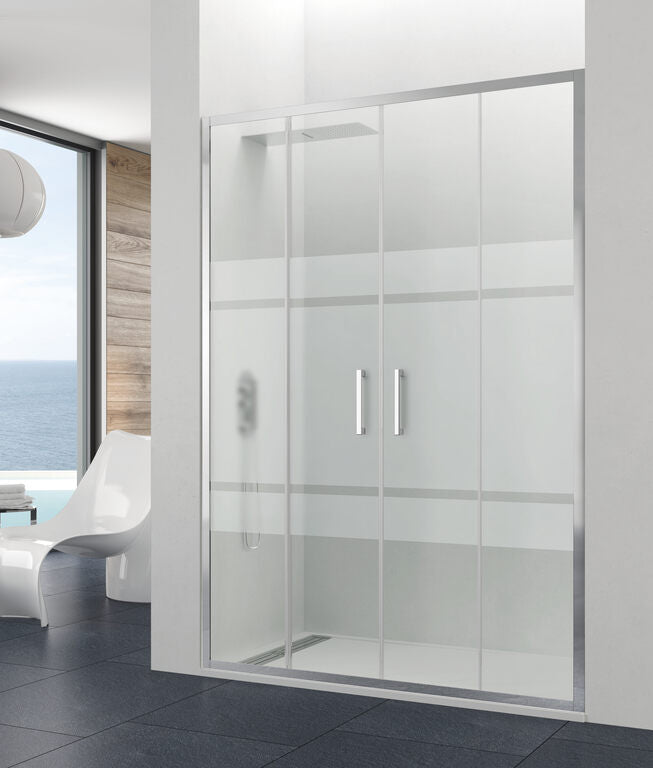 PRESTIGE front screen 2 fixed + 2 sliding panels