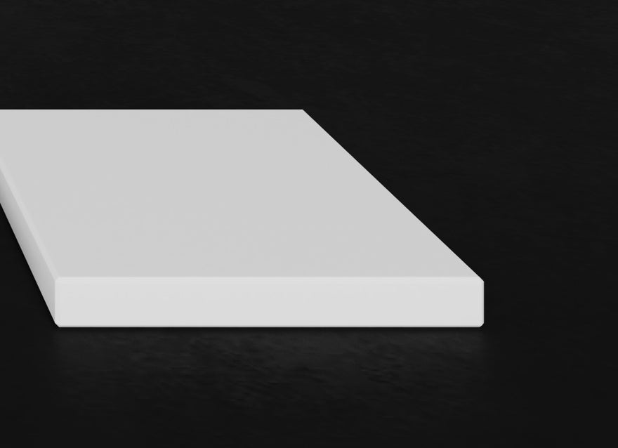 LEX Solid Surface plain top, 12 mm edge