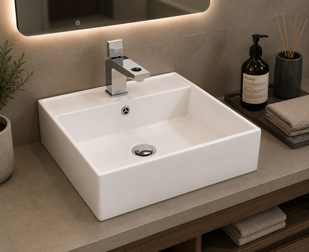 LIBRA countertop porcelain basin