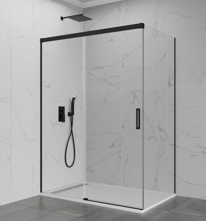 Corner shower screen with fixed side panel BASIC