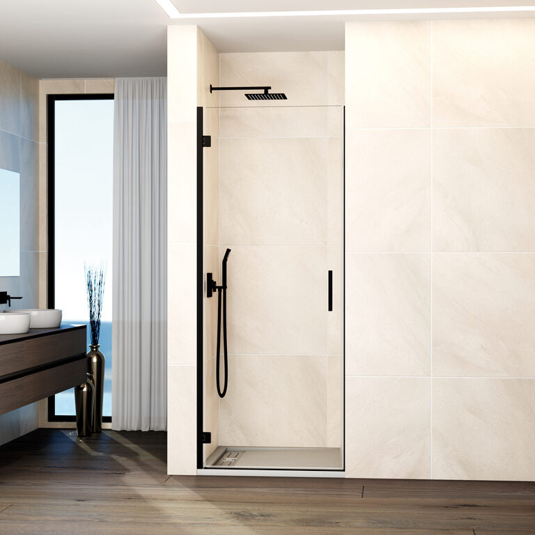 Hinged front shower screen with magnetic seal 1 door GLASS