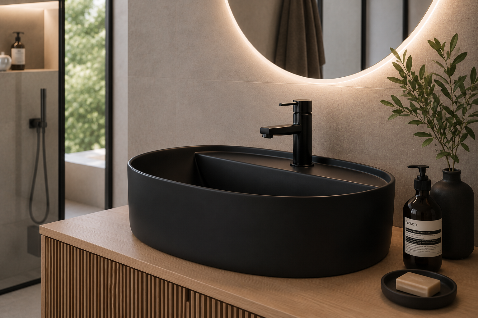 FURNAS counter-top porcelain basin