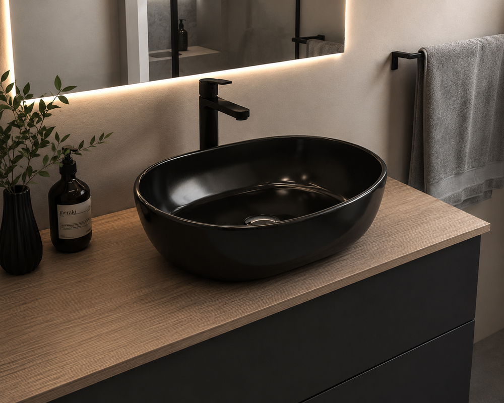 MONACO countertop porcelain washbasin