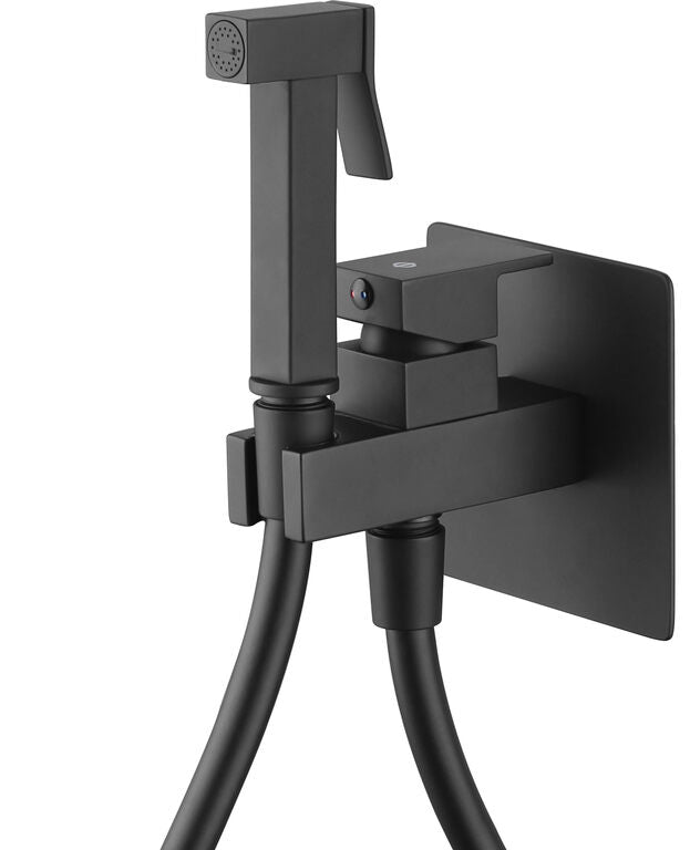 Recessed bidet faucet
