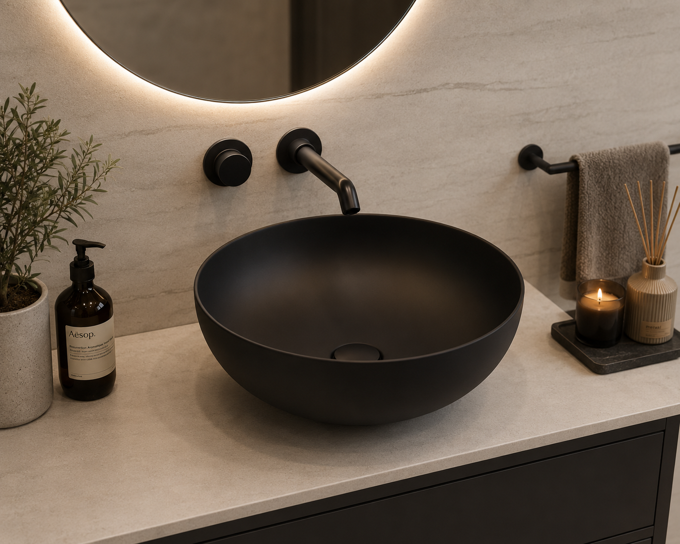 Countertop porcelain basin BOL