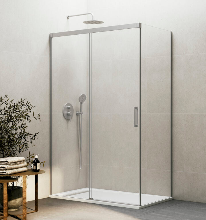 Corner shower screen with fixed side panel BASIC