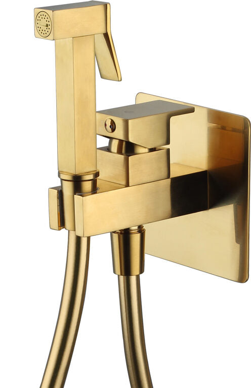 Recessed bidet faucet