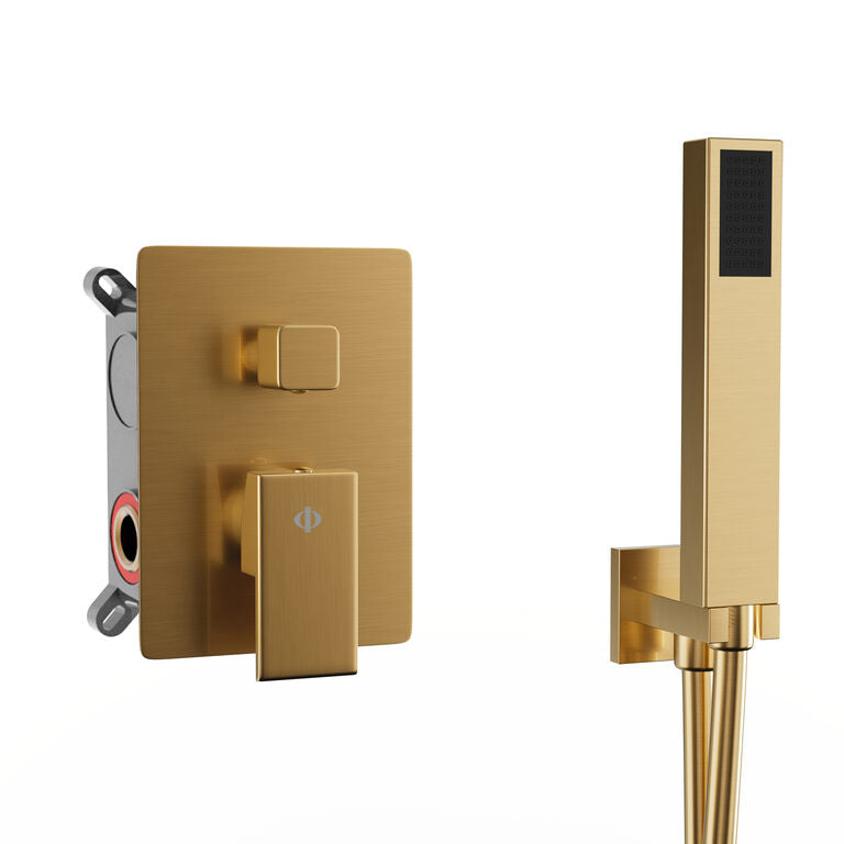 External parts for a built-in shower mixer