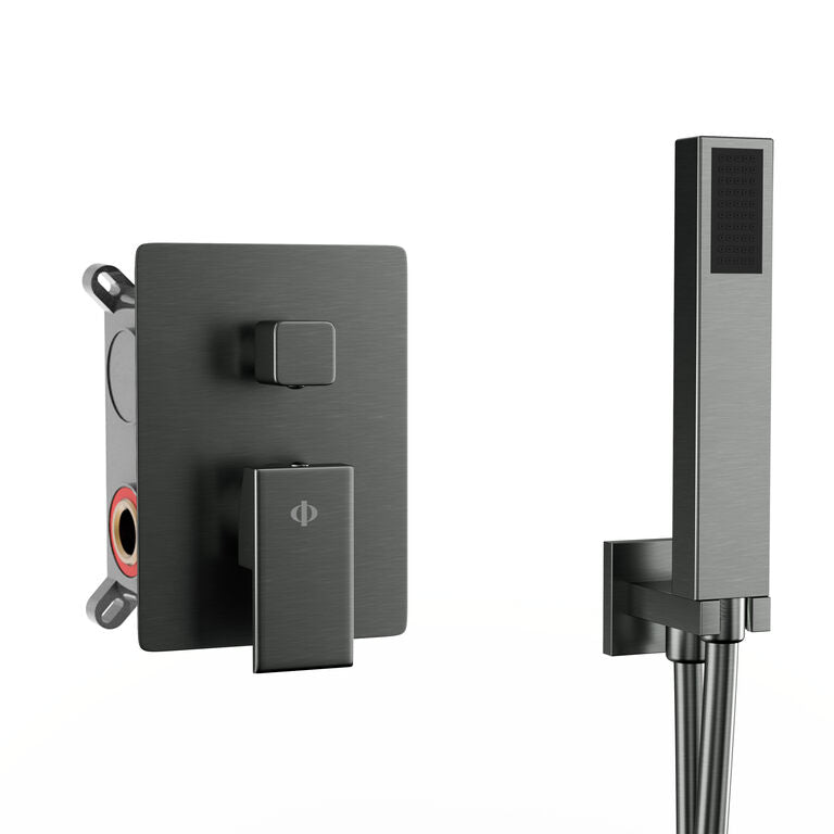 External parts for a built-in shower mixer