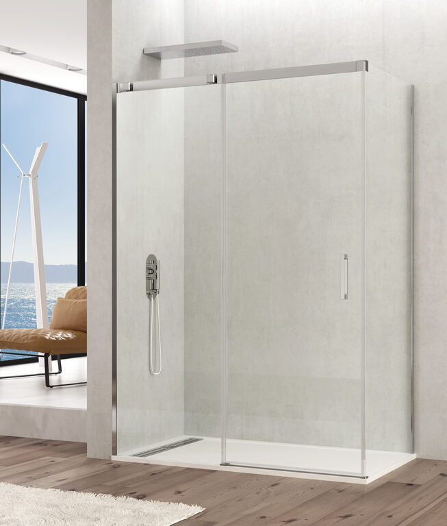 Corner shower screen with fixed side panel TEMPLE