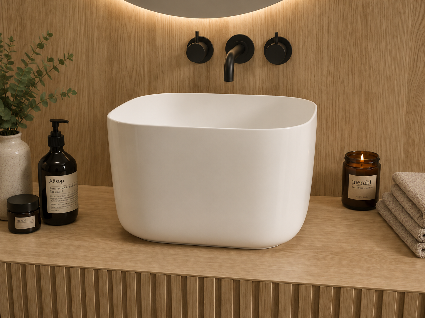 VITO countertop porcelain washbasin